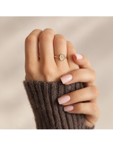 Oválny prsteň zo 14k zlata | Oval Ring | BELLÉRA