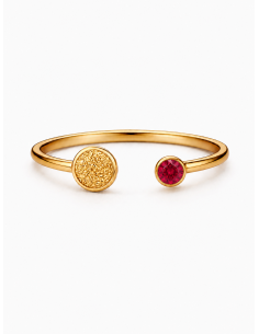 Open Stone Ring – Prsteň s drahokamom zo 14k zlata | BELLÉRA 2