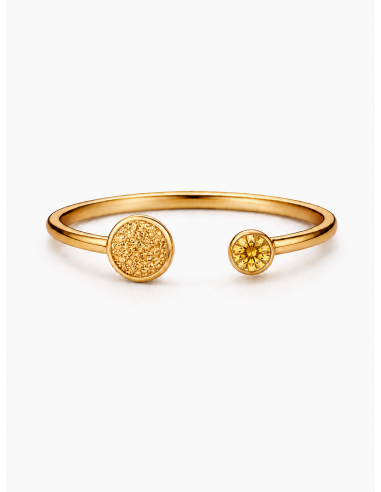 Open Stone Ring – Prsteň s drahokamom zo 14k zlata | BELLÉRA